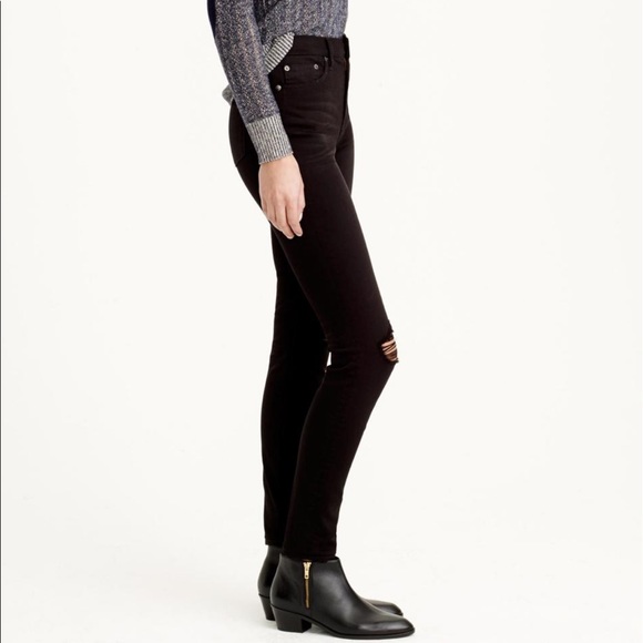 j crew lookout high rise skinny black